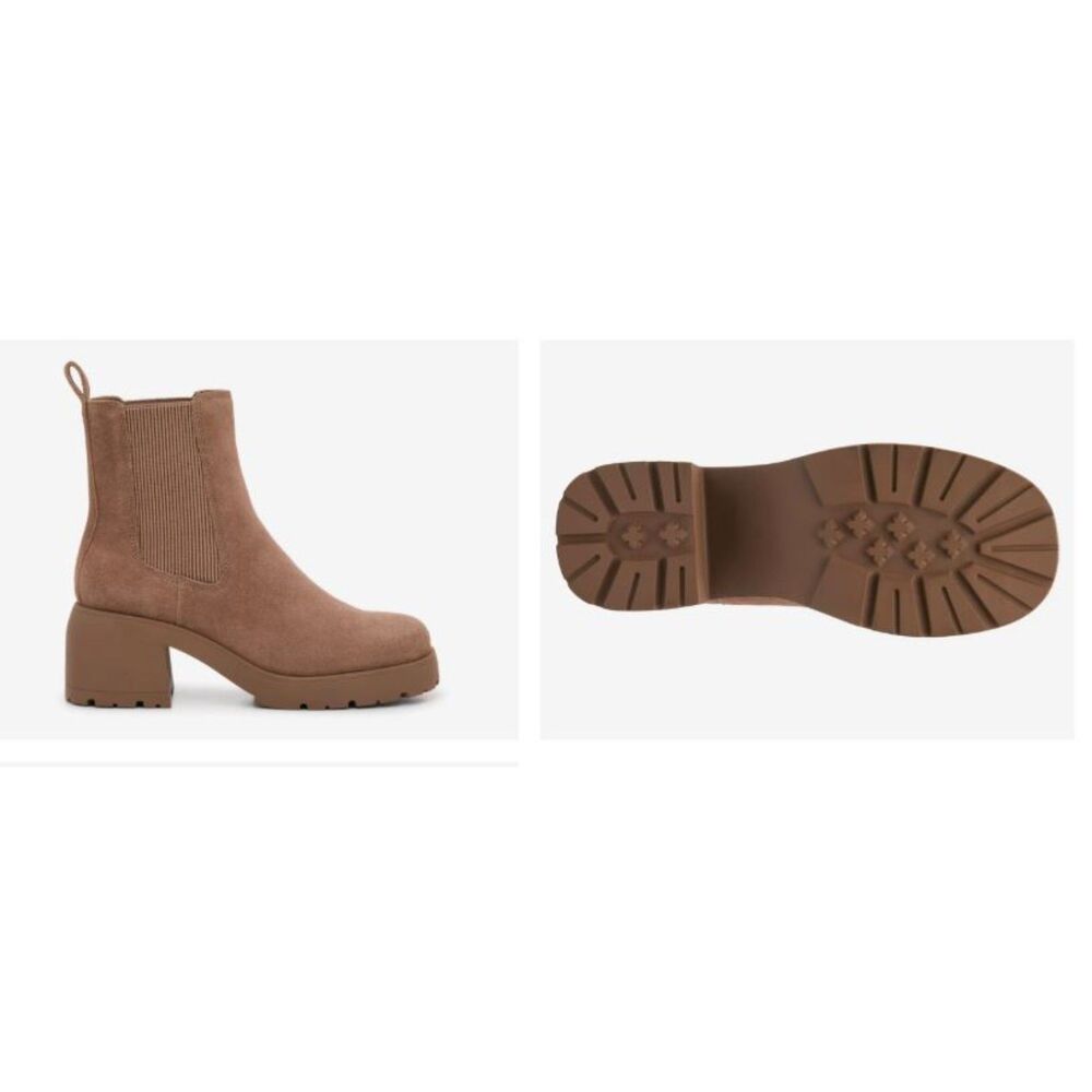 Steve Madden Women's Brontey Chelsea Boot Sz 7 NIB 169 Beige